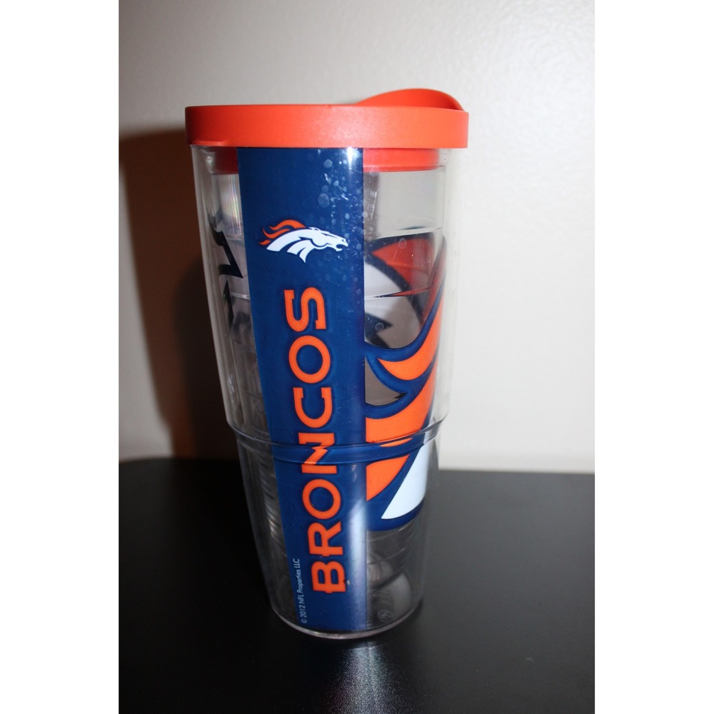 Tervis Denver Broncos NFL Insulated Tumbler 24oz Travel Cup Orange Lid